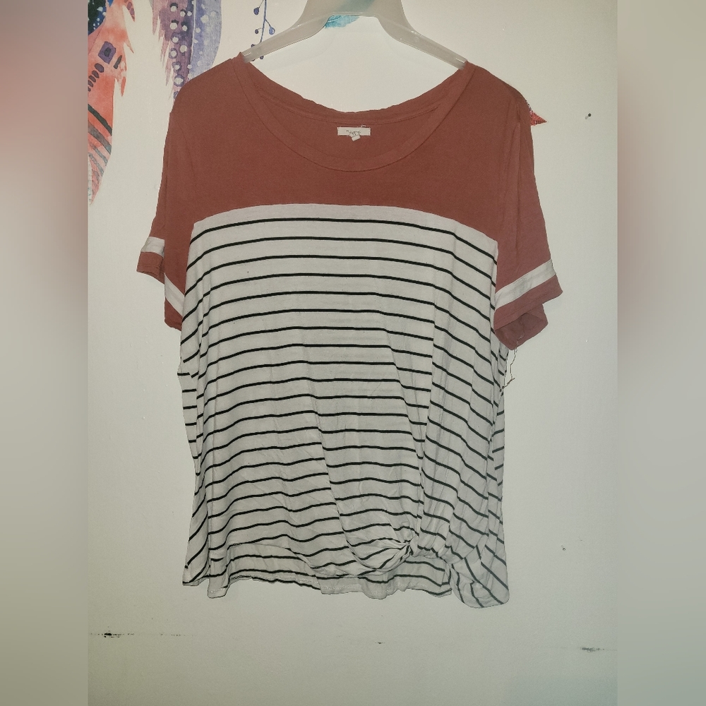 Maurices 24/7 tunic top w/knot Plus size 2x